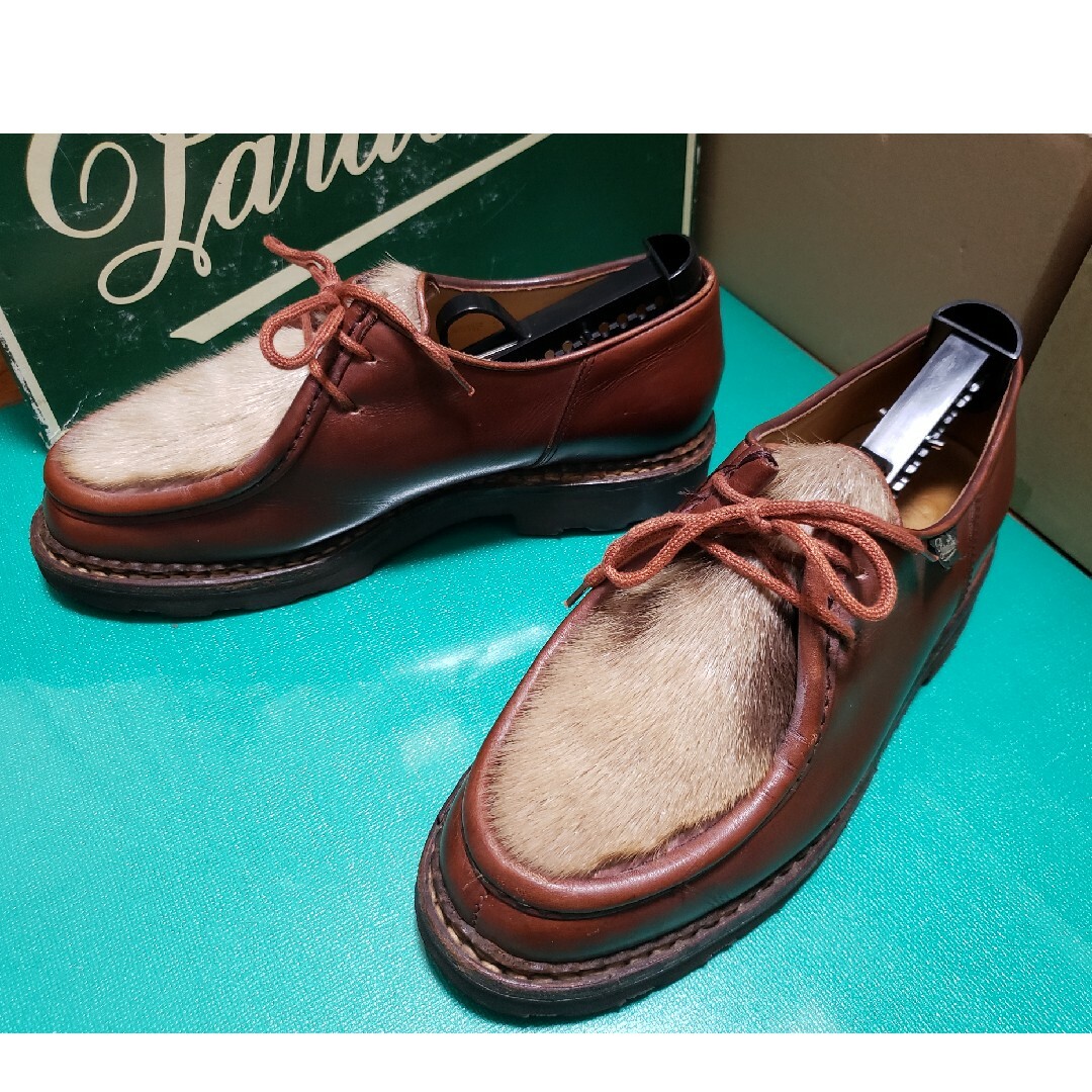 Paraboot(パラブーツ)の【希少・旧タグ】パラブーツ Michael ミカエル フォック　40.5　箱付き メンズの靴/シューズ(ドレス/ビジネス)の商品写真