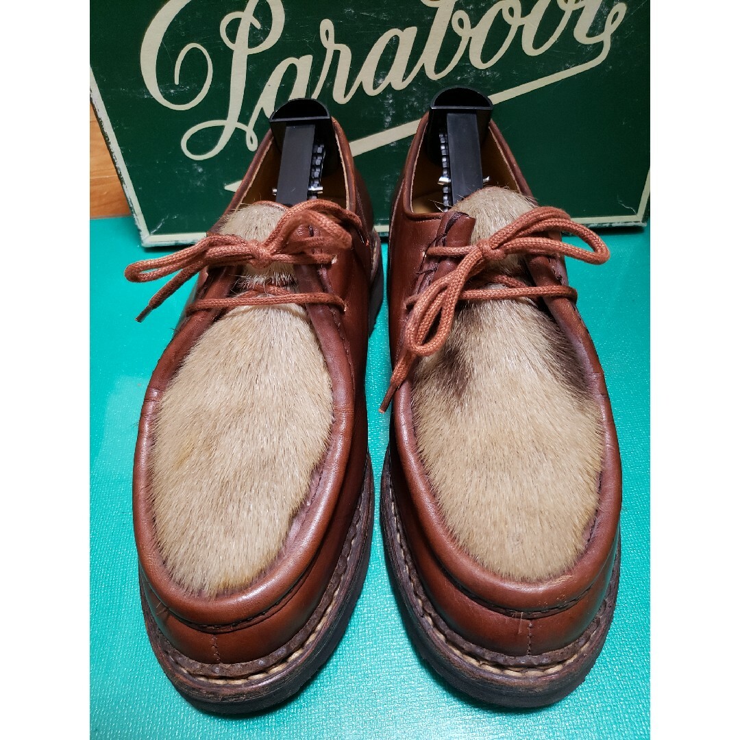 Paraboot(パラブーツ)の【希少・旧タグ】パラブーツ Michael ミカエル フォック　40.5　箱付き メンズの靴/シューズ(ドレス/ビジネス)の商品写真