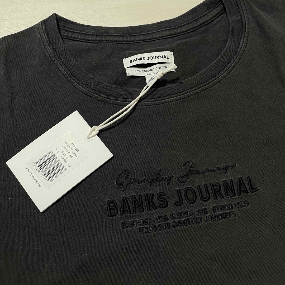 BANKS JOURNAL(バンクスジャーナル)の新品レア 定価5500円 BANKS JOURNAL バンクス Tシャツ S 黒 メンズのトップス(Tシャツ/カットソー(半袖/袖なし))の商品写真