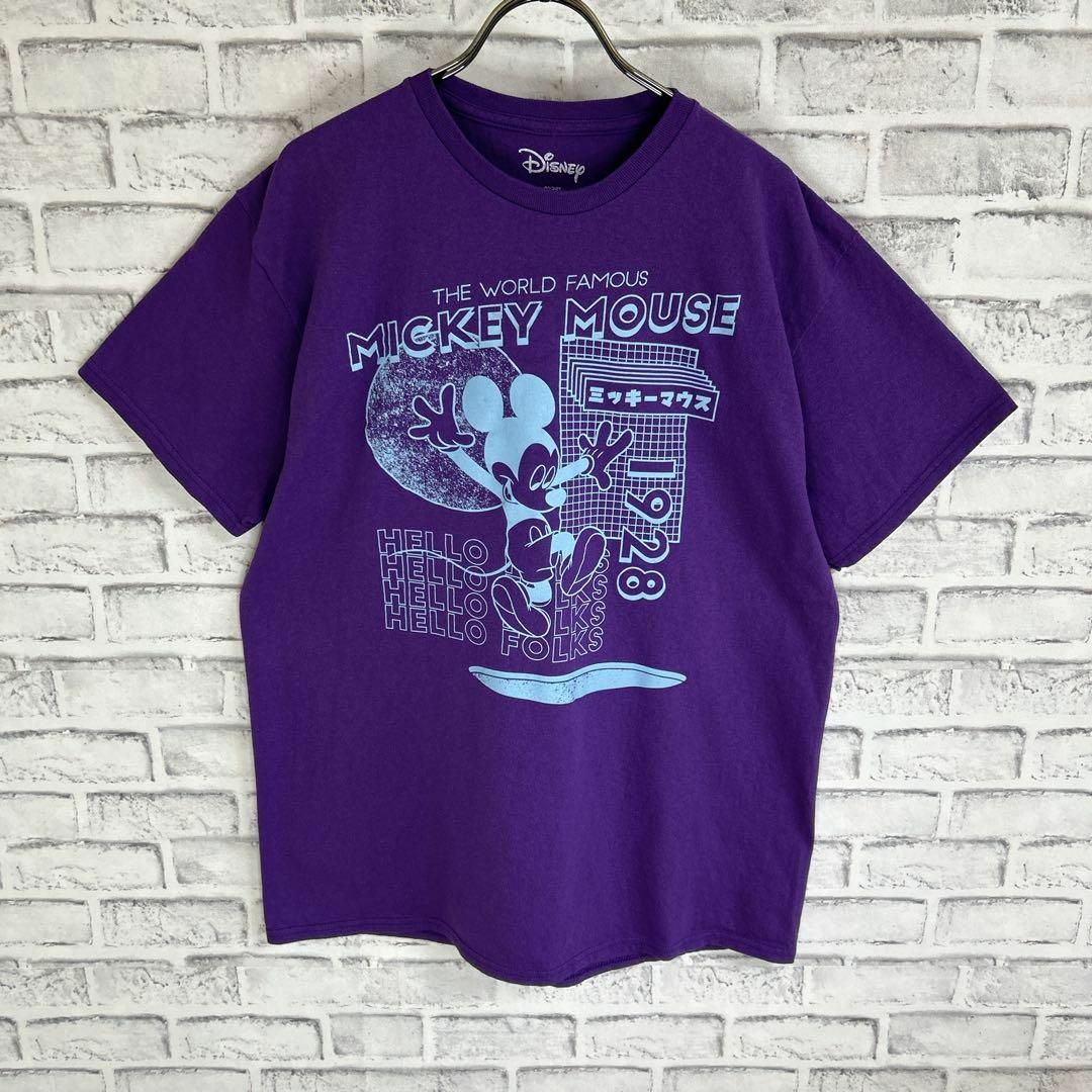 Disney(ディズニー)のDisney ディズニー ミッキーマウス カタカナ ロゴ Tシャツ 半袖 輸入品 メンズのトップス(Tシャツ/カットソー(半袖/袖なし))の商品写真