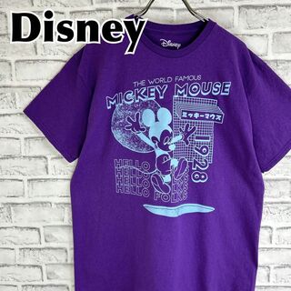 Disney - Disney ディズニー ミッキーマウス カタカナ ロゴ Tシャツ 半袖 輸入品