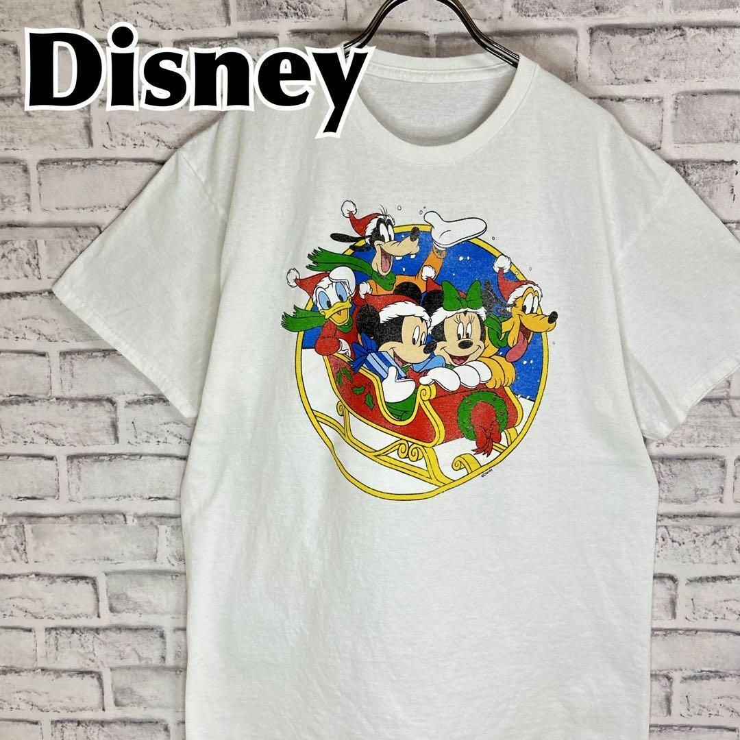 Disney(ディズニー)のDisney ディズニー クリスマス サンタ キャラクターTシャツ 半袖 輸入品 メンズのトップス(Tシャツ/カットソー(半袖/袖なし))の商品写真
