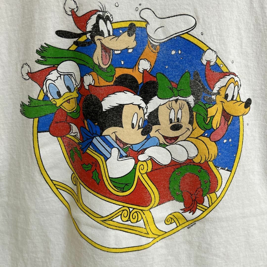 Disney(ディズニー)のDisney ディズニー クリスマス サンタ キャラクターTシャツ 半袖 輸入品 メンズのトップス(Tシャツ/カットソー(半袖/袖なし))の商品写真