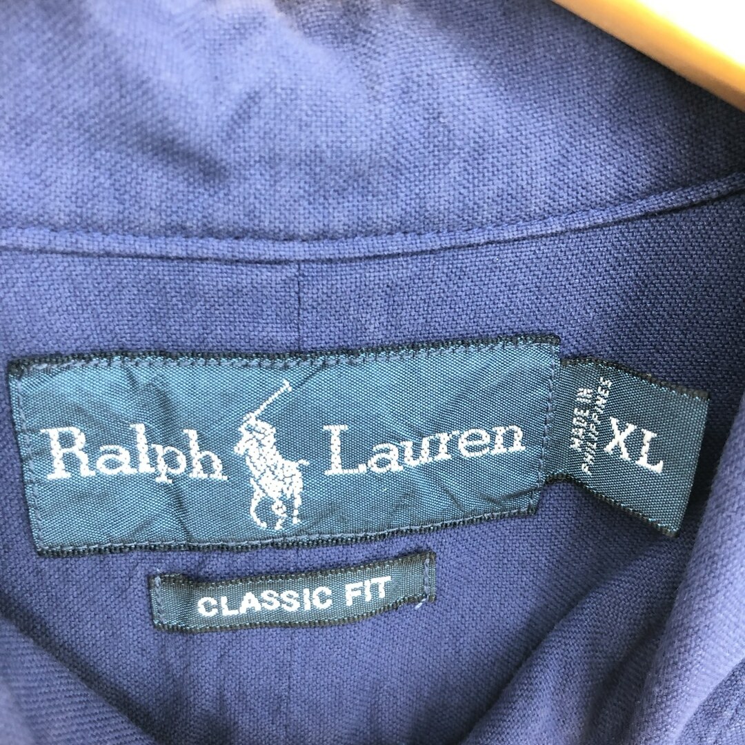 Ralph Lauren(ラルフローレン)の古着 ラルフローレン Ralph Lauren CLASSIC FIT クラシックフィット 半袖 ボタンダウンシャツ メンズXL /eaa448556 メンズのトップス(シャツ)の商品写真