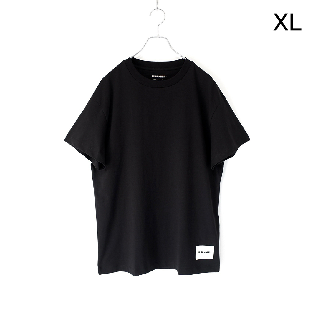 Jil Sander(ジルサンダー)の新品正規品 23aw Jil Sander+ 3パック Tシャツ ブラック XL メンズのトップス(Tシャツ/カットソー(半袖/袖なし))の商品写真