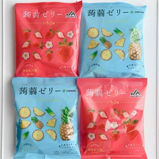 JA福岡　いちご味　あまおう苺　こんにゃくゼリー　JA沖縄　パイナップル味(菓子/デザート)