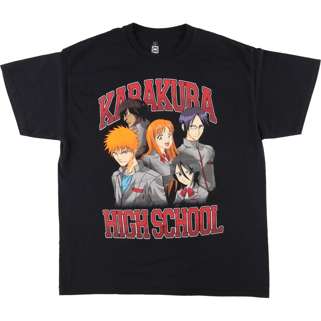 古着 BLEACH ブリーチ アニメ キャラクタープリントTシャツ メンズL /eaa448543 メンズのトップス(Tシャツ/カットソー(半袖/袖なし))の商品写真