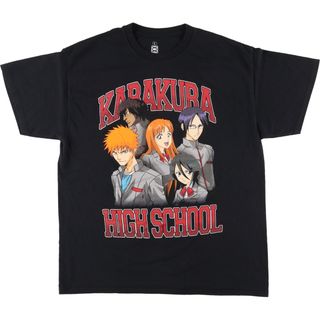 古着 BLEACH ブリーチ アニメ キャラクタープリントTシャツ メンズL /eaa448543(Tシャツ/カットソー(半袖/袖なし))