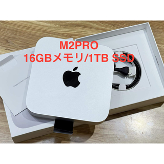 アップル(Apple)のMac mini M2pro 2023年式 メモリ 16GB SSD 1TB(デスクトップ型PC)