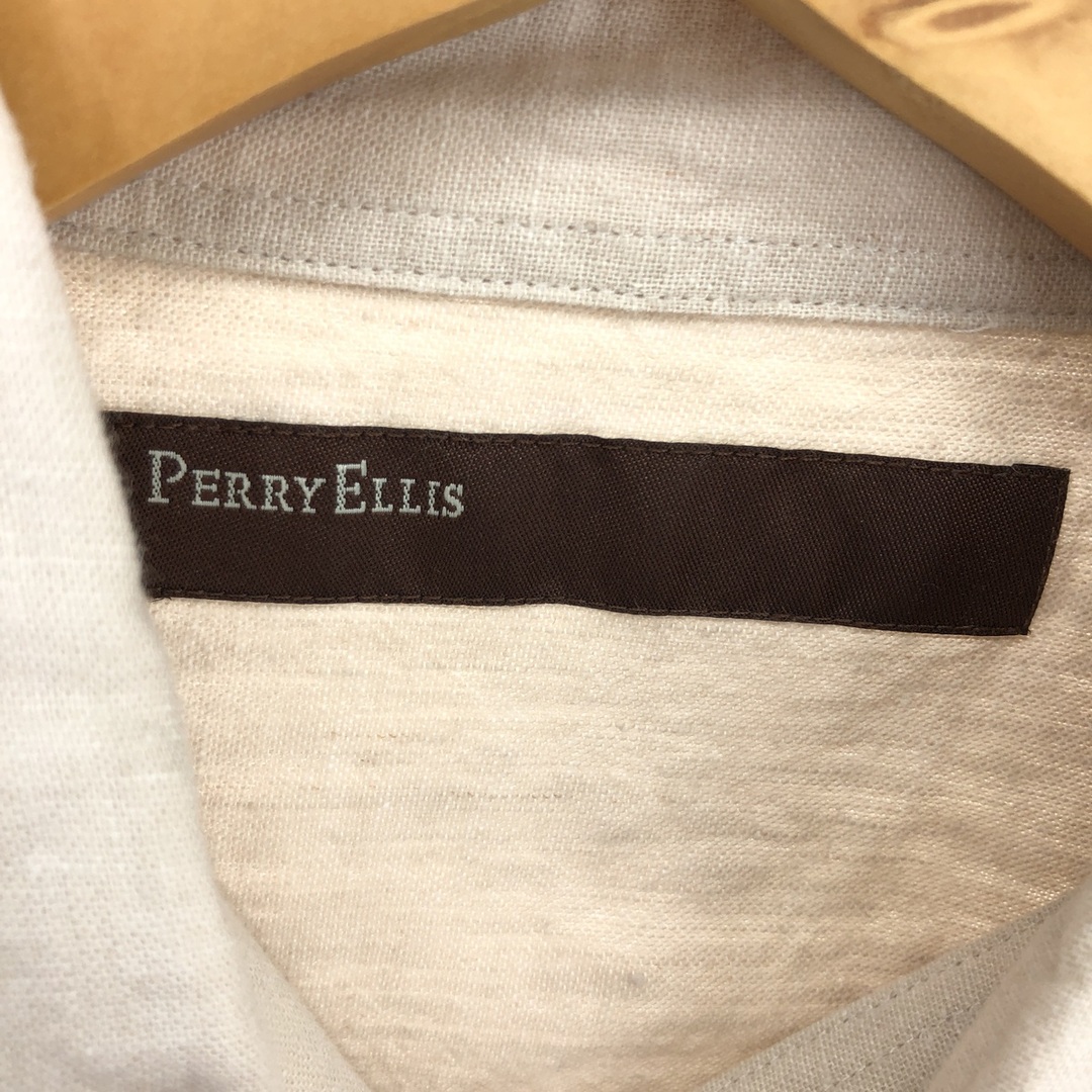 古着 PERRY ELLIS 半袖 リネン×コットンシャツ メンズM /eaa448569 メンズのトップス(シャツ)の商品写真