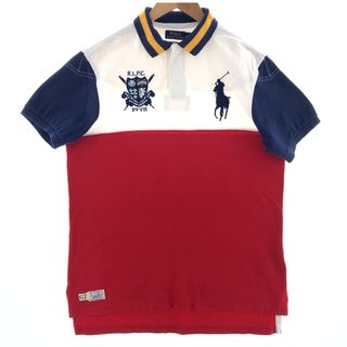 ラルフローレン(Ralph Lauren)の古着 ラルフローレン Ralph Lauren POLO RALPH LAUREN CUSTOM FIT ビッグポニー 半袖 ラガーシャツ メンズL /eaa381456(シャツ)