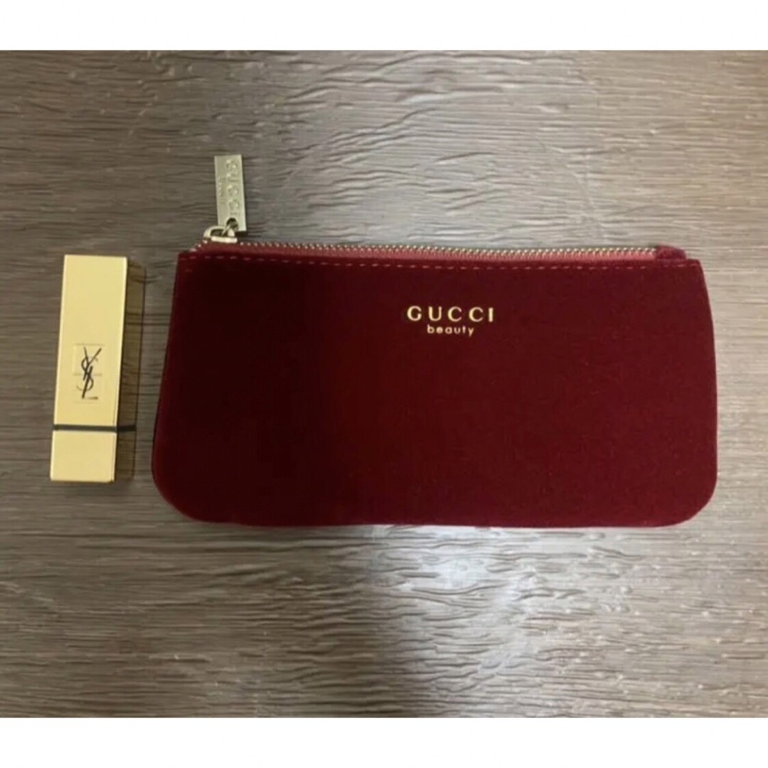 Gucci(グッチ)の伊勢丹限定　グッチ　伊勢丹限定　ノベルティ　ベロア　ポーチ レディースのファッション小物(ポーチ)の商品写真