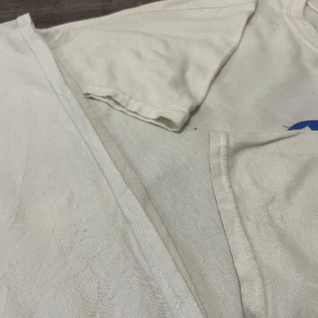 NASA　ナサ　企業Tシャツ　Tシャツ　半袖　プリントT　両面プリント　L　白 メンズのトップス(Tシャツ/カットソー(半袖/袖なし))の商品写真
