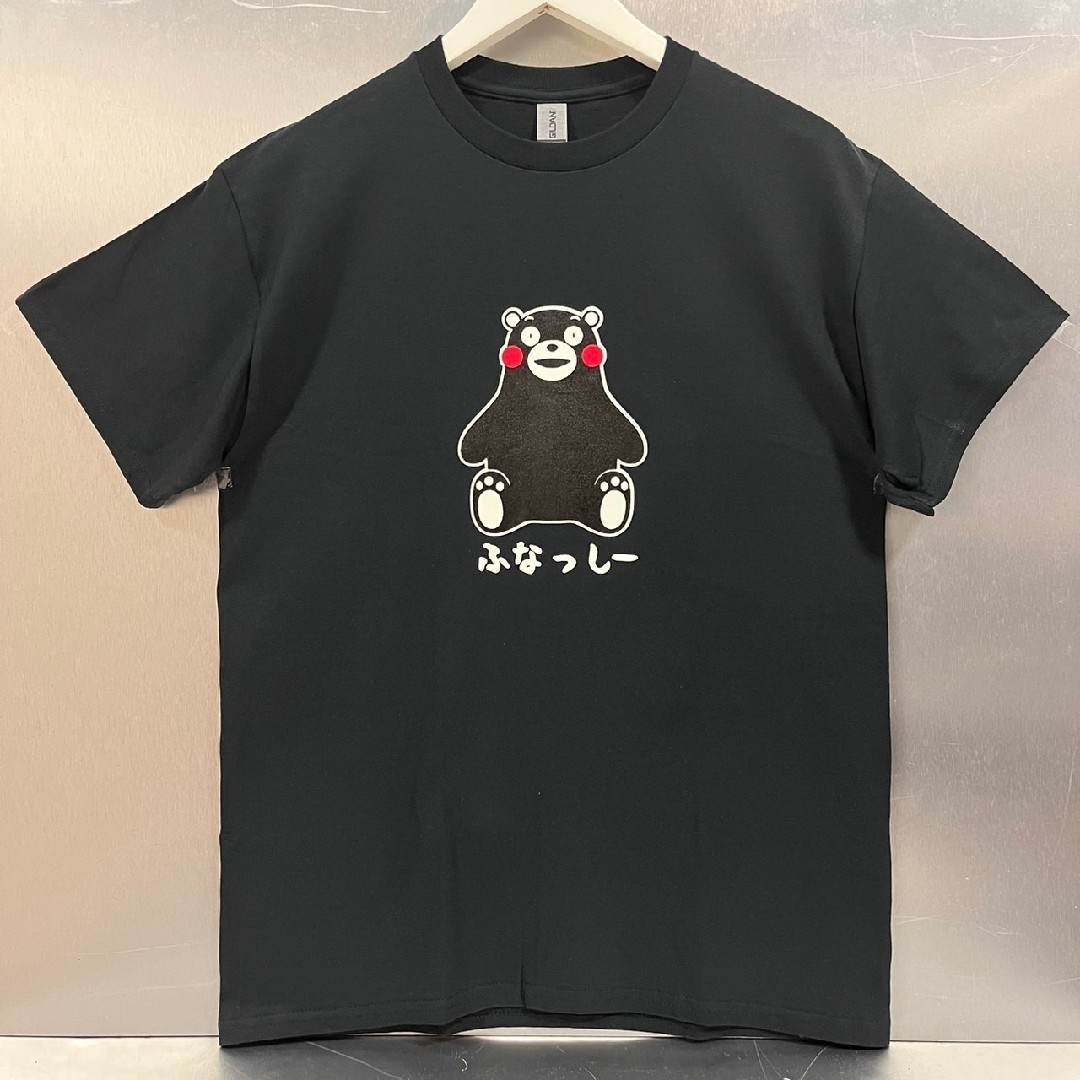 男女兼用大ボケ  tシャツ パロディ ネタtシャツくまモン×ふなっしー 半袖t黒 メンズのトップス(Tシャツ/カットソー(半袖/袖なし))の商品写真