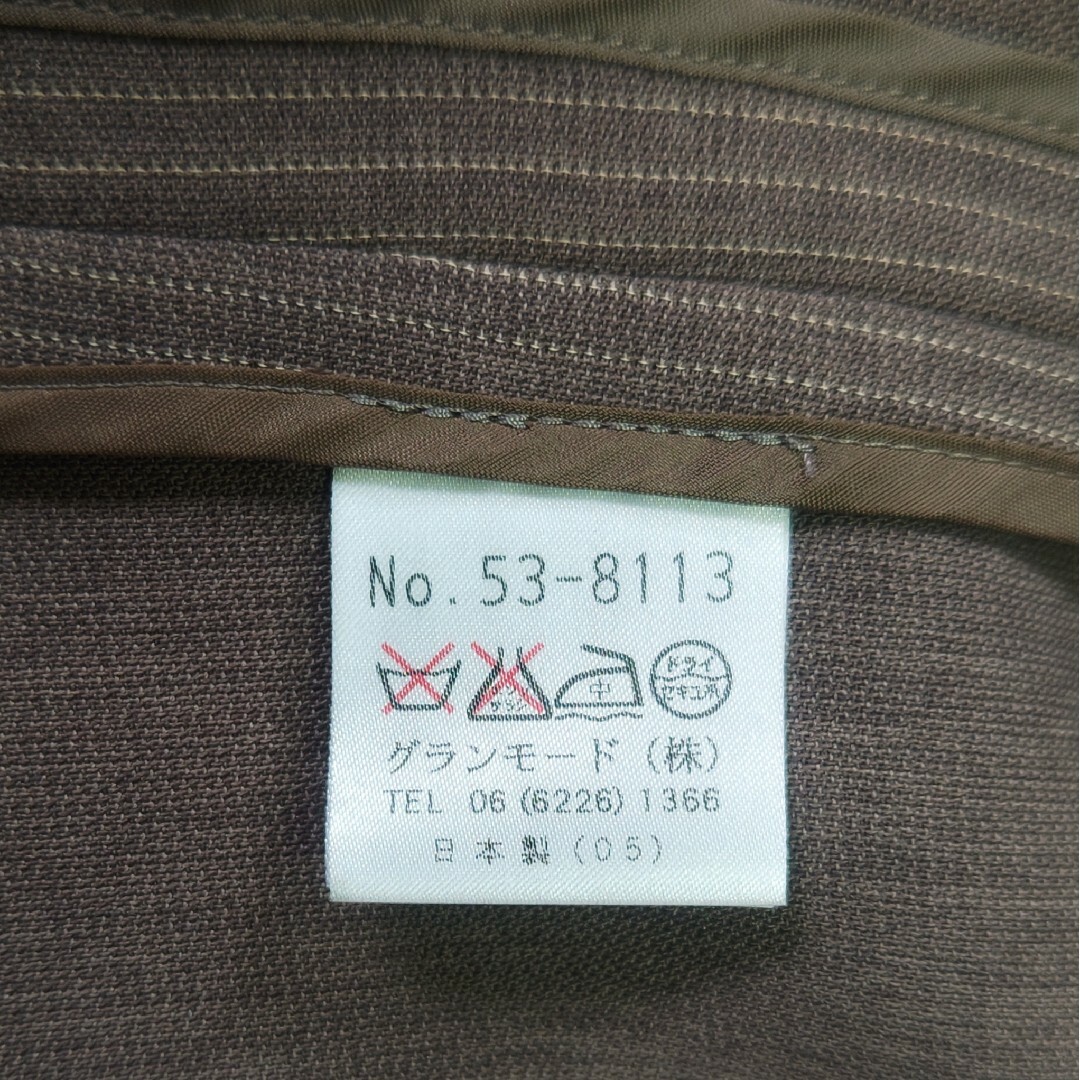 SAVONA ロングコートフード付コート 40サイズ ストライプ レディース レディースのジャケット/アウター(ロングコート)の商品写真