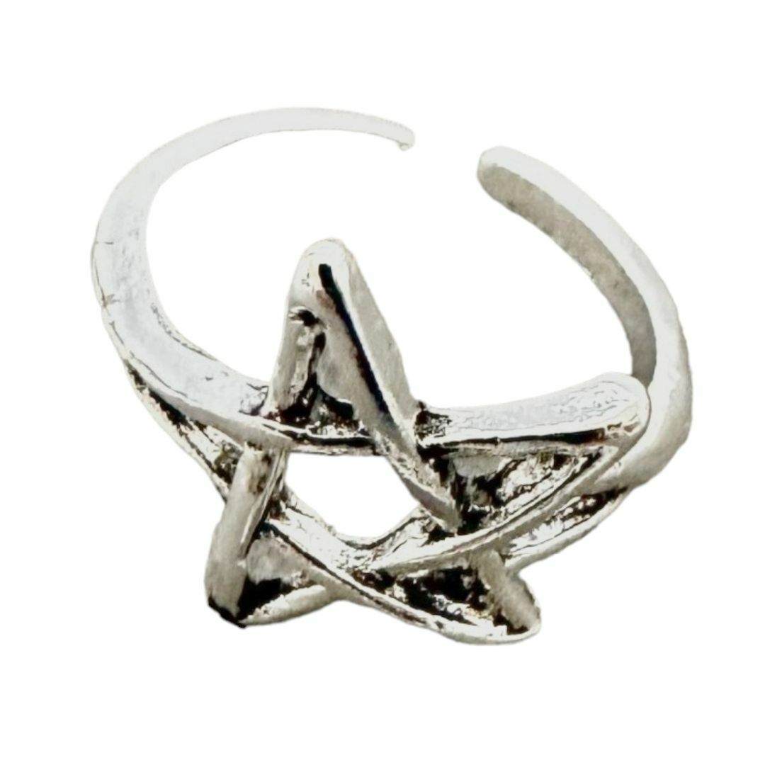 星 デビルスター リング レディース 指輪 スター 五芒星 逆五芒星 悪魔 銀 レディースのアクセサリー(リング(指輪))の商品写真