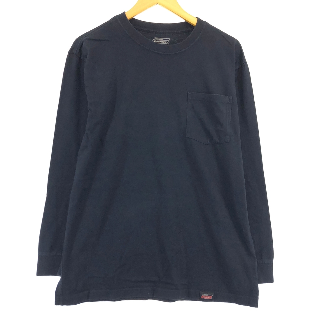 Dickies(ディッキーズ)の古着 ディッキーズ Dickies 無地ポケットロングTシャツ ロンT メンズL /eaa430235 メンズのトップス(Tシャツ/カットソー(半袖/袖なし))の商品写真