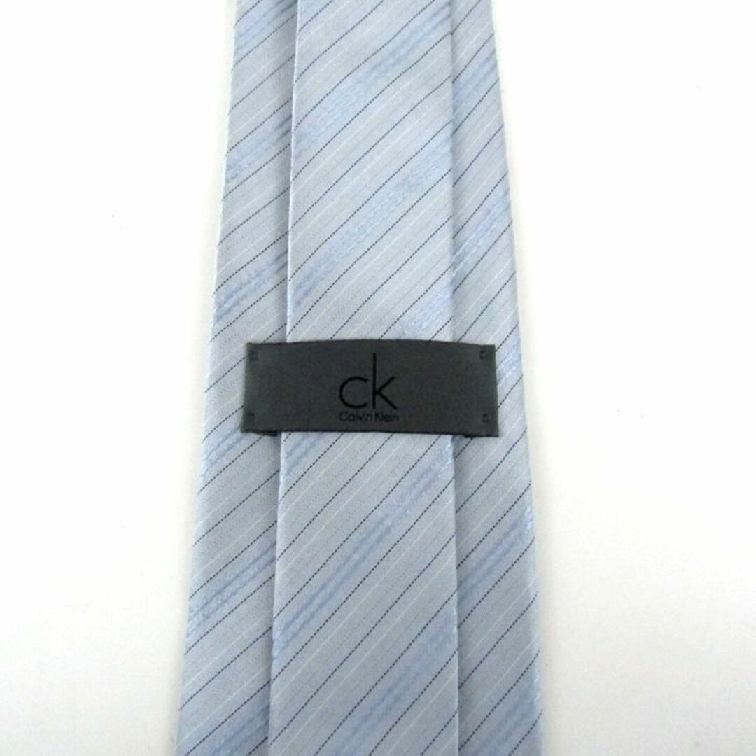 カルバンクライン ネクタイ CK ストライプ柄 シルク 日本製 ブランド メンズ ブルー Calvin klein メンズのファッション小物(ネクタイ)の商品写真