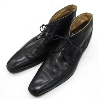 バリー(Bally)のバリー チャッカ―ブーツ 本革 レザーブランド ビジネスシューズ 紳士靴 日本製 黒 メンズ Lサイズ ブラック BALLY(ブーツ)