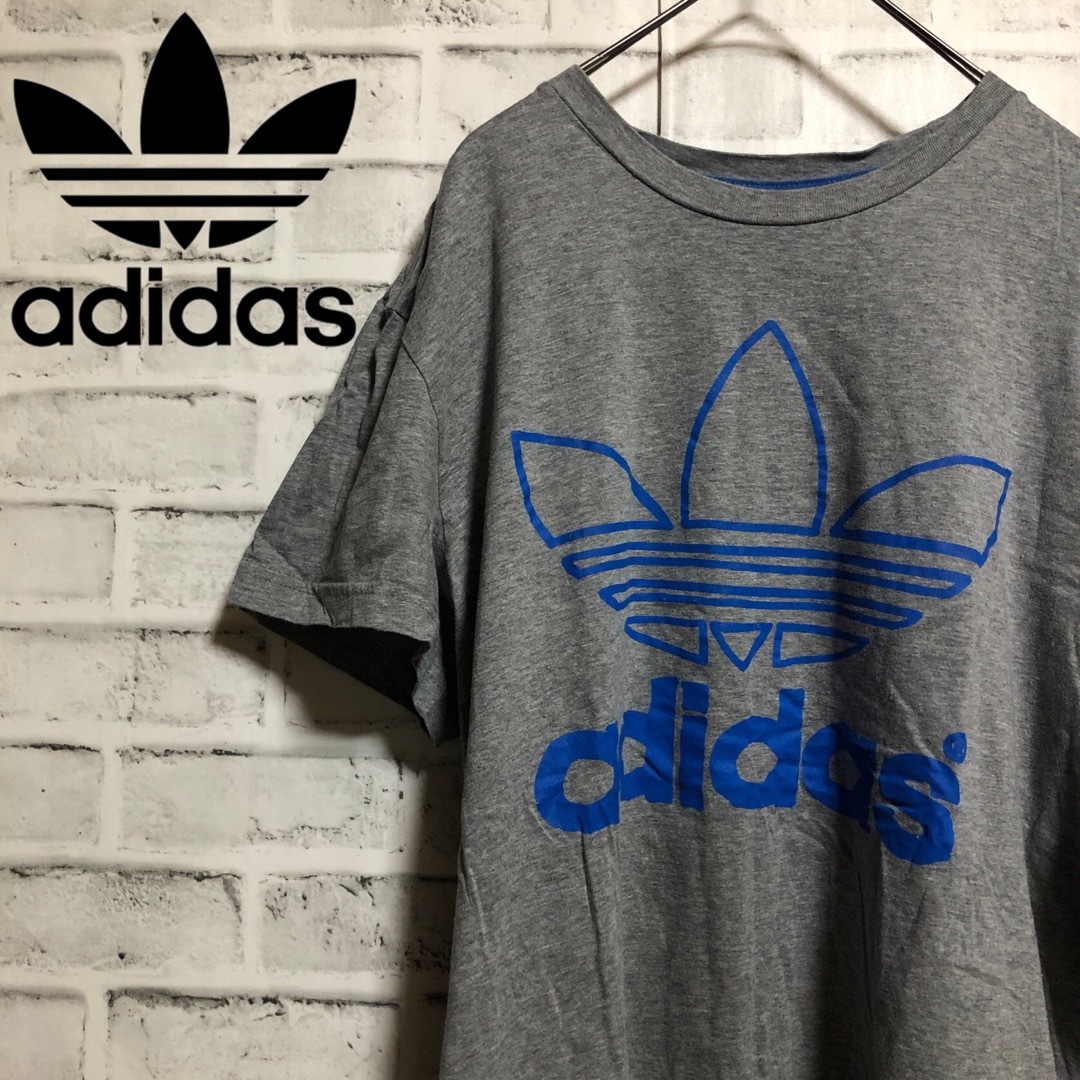 Originals（adidas）(オリジナルス)の00s⭐️adidasビッグトレファイルロゴ Tシャツ M vintageグレー メンズのトップス(Tシャツ/カットソー(半袖/袖なし))の商品写真