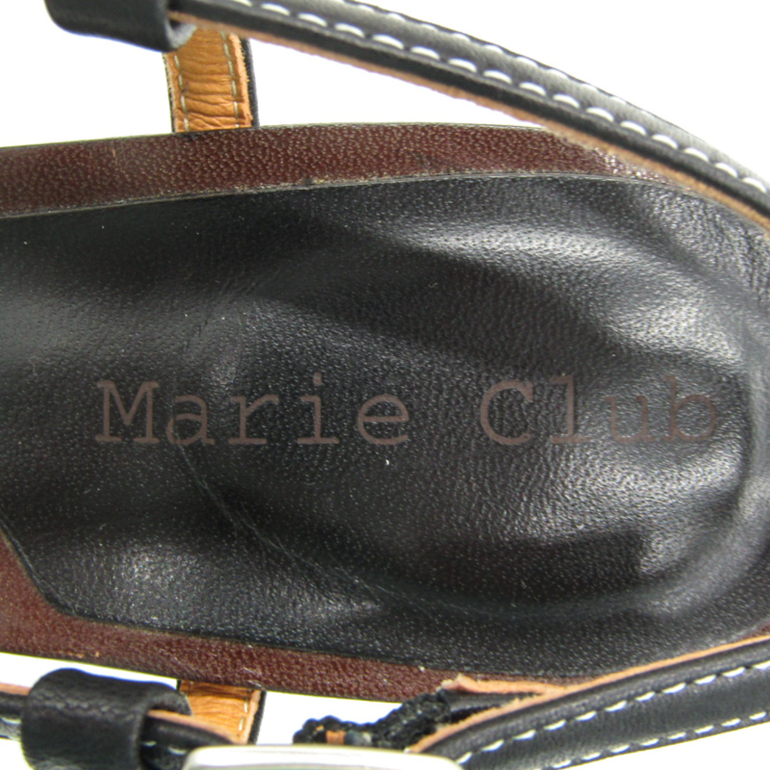 マリークラブ サンダル ストラップ ブランド 靴 日本製 黒 レディース 24サイズ ブラック Marie Club レディースの靴/シューズ(サンダル)の商品写真