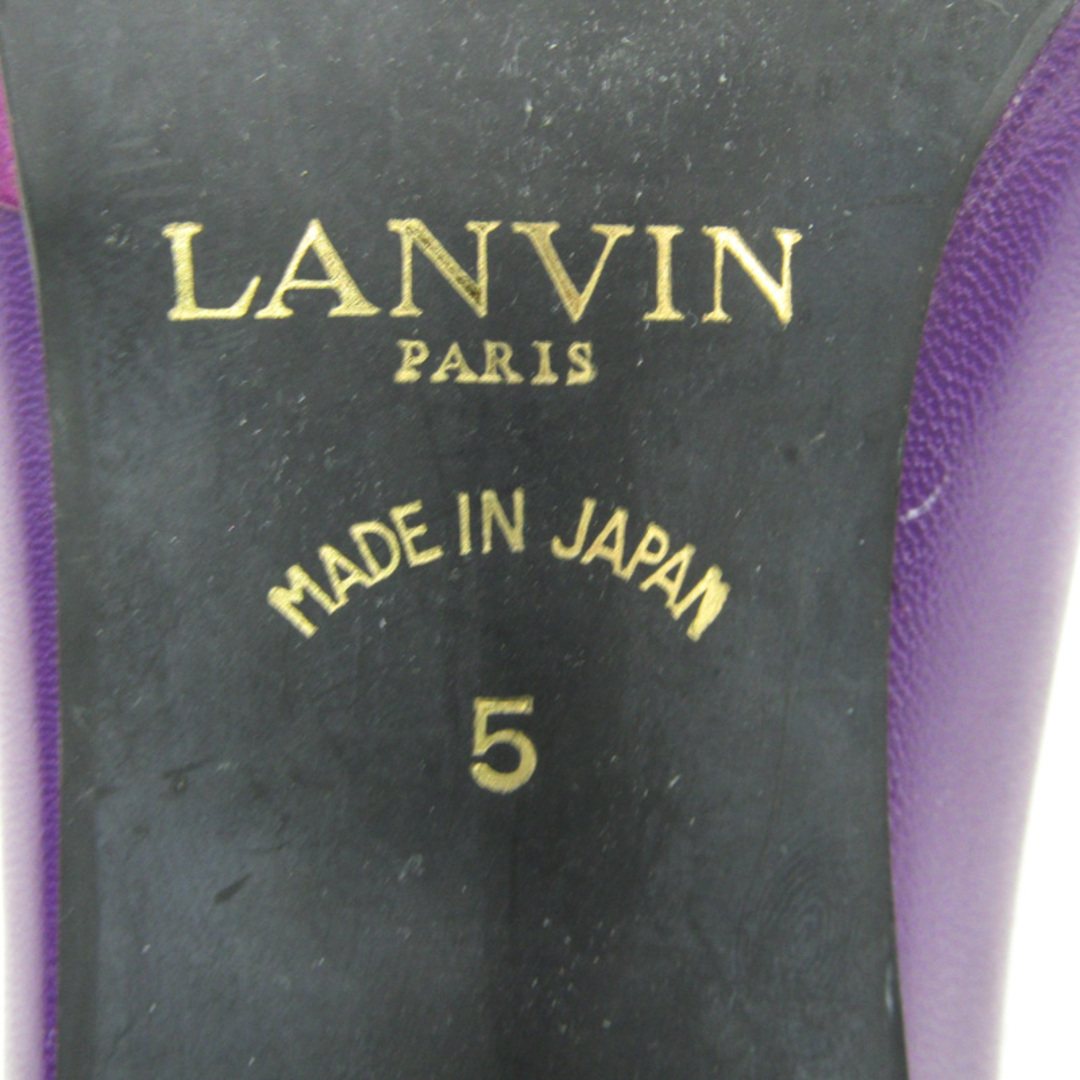 LANVIN(ランバン)のランバン パンプス ポインテッドトゥ ブランド シューズ 靴 日本製 レディース 5サイズ パープル LANVIN レディースの靴/シューズ(ハイヒール/パンプス)の商品写真