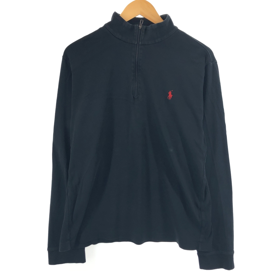 Ralph Lauren(ラルフローレン)の古着 ラルフローレン Ralph Lauren POLO RALPH LAUREN ハーフジップ ロングTシャツ ロンT /eaa429890 メンズのトップス(Tシャツ/カットソー(半袖/袖なし))の商品写真