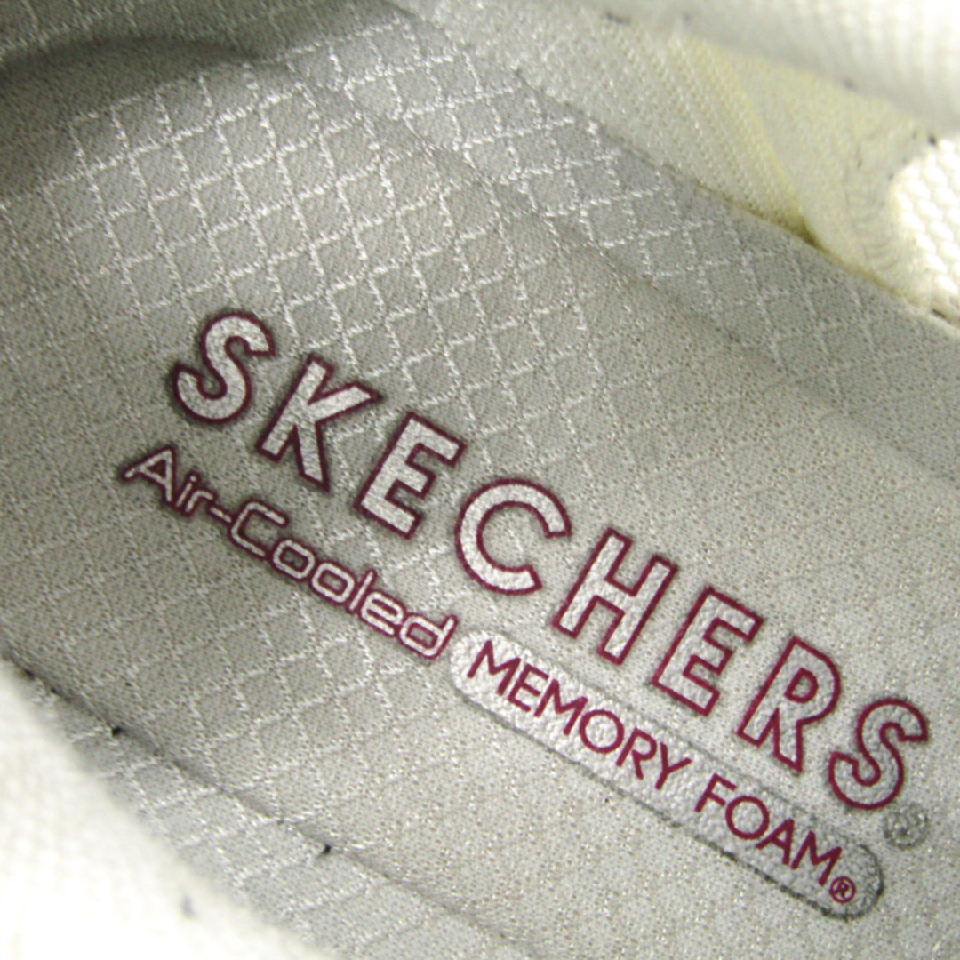 スケッチャーズ スニーカー ローカット インヒール シューズ 靴 白 レディース 24.5サイズ ホワイト SKECHERS レディースの靴/シューズ(スニーカー)の商品写真