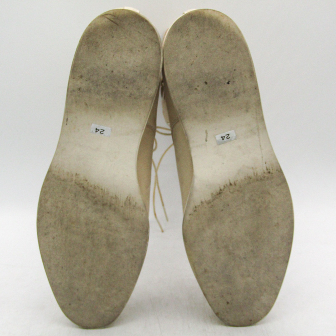 ヨシエイナバ ブーツ ブランド シューズ 靴 日本製 レディース 24サイズ ベージュ yoshie inaba レディースの靴/シューズ(ブーツ)の商品写真