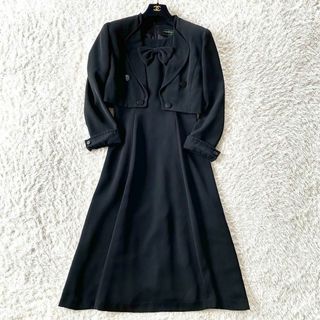 トウキョウソワール(TOKYO SOIR)の3点セット　東京ソワール　ブラックフォーマル　喪服　ノーカラー　リボン　黒　8(礼服/喪服)