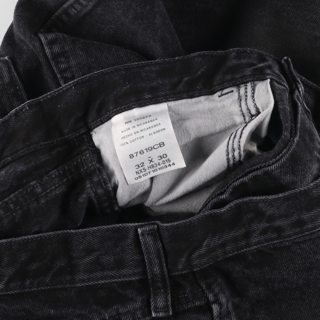 古着 ラスラー RUSTLER ブラックデニム ストレートデニムパンツ メンズw31 /eaa447068 メンズのパンツ(デニム/ジーンズ)の商品写真