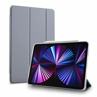 【色: ラベンダーグレー（背面クリア）】MS factory iPad Pro (タブレット)