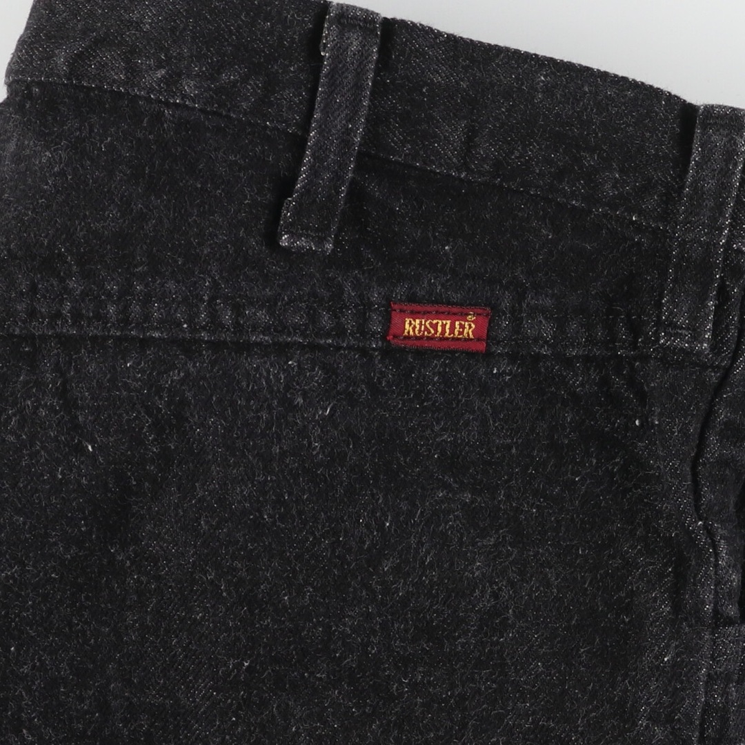 古着 90年代 ラスラー RUSTLER ブラックデニム ストレートデニムパンツ USA製 メンズw35 ヴィンテージ /eaa447070 メンズのパンツ(デニム/ジーンズ)の商品写真