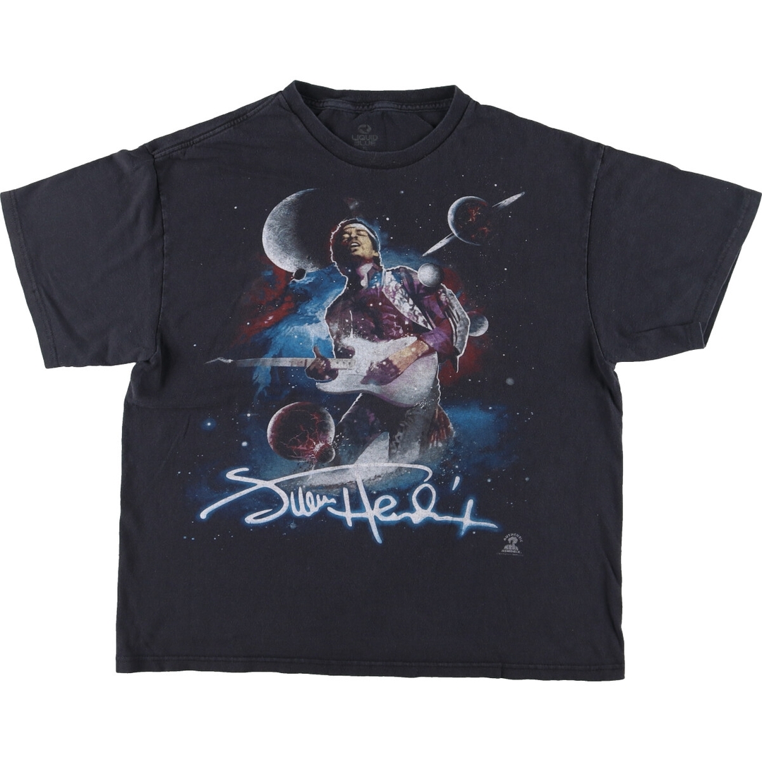 古着 LIQUID BLUE Jimi Hendrix ジミヘンドリックス バンドTシャツ バンT メンズXL /eaa448121 メンズのトップス(Tシャツ/カットソー(半袖/袖なし))の商品写真