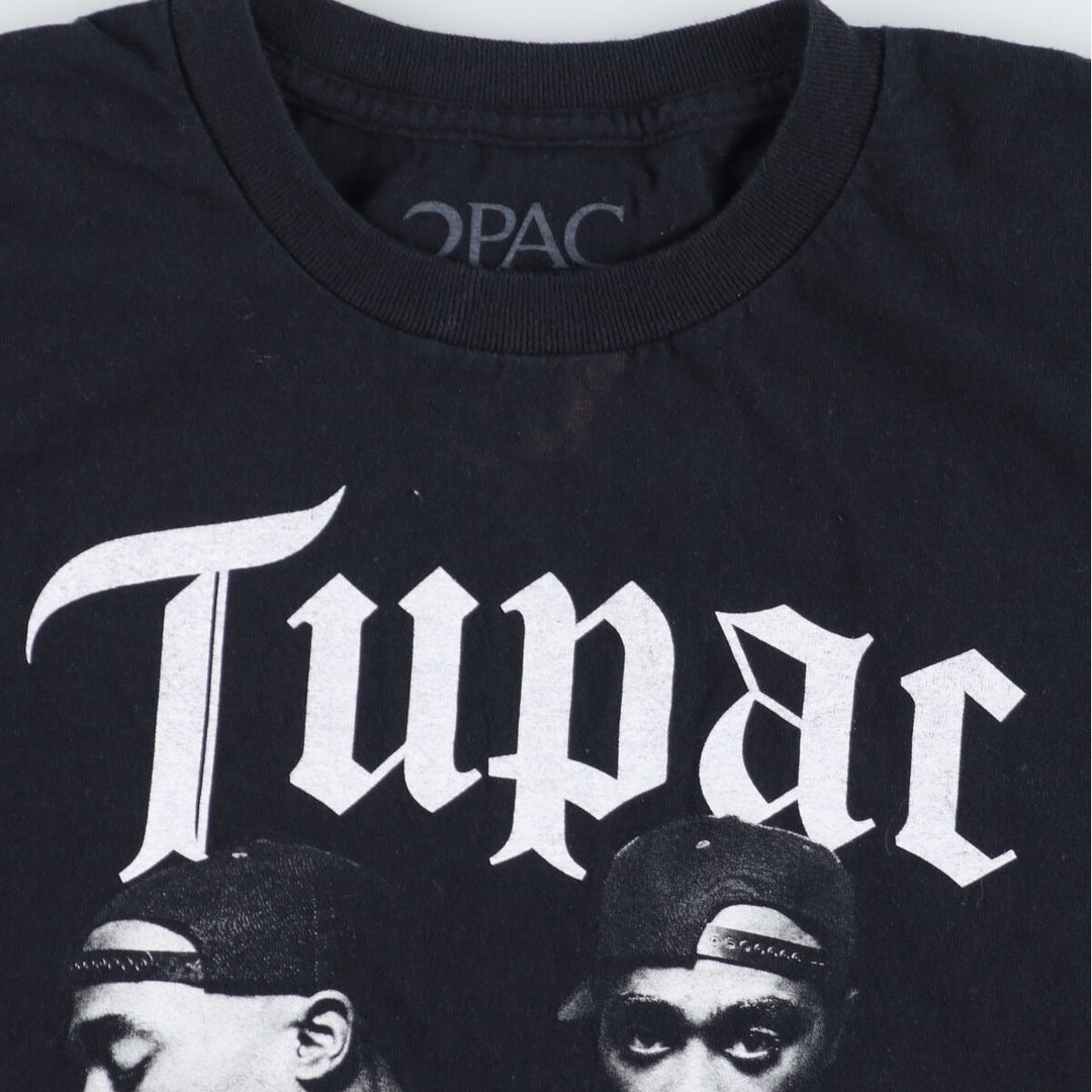 古着 2pac トゥーパック ラップTシャツ ラップT メンズM クルーネック(丸首) /eaa448125 メンズのトップス(Tシャツ/カットソー(半袖/袖なし))の商品写真