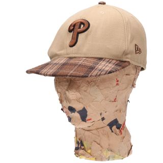 ニューエラー(NEW ERA)の古着 ニューエラ NEW ERA MLB PHILADELPHIA PHILLIES フィラデルフィアフィリーズ チェック柄 トラッカーキャップ ベースボールキャップ フリーサイズ /gaa003070(キャップ)