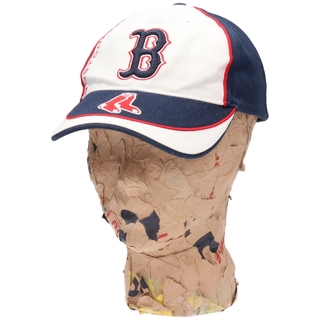 古着 MLB BOSTON REDSOX ボストンレッドソックス ベースボールキャップ フリーサイズ /gaa003071(キャップ)