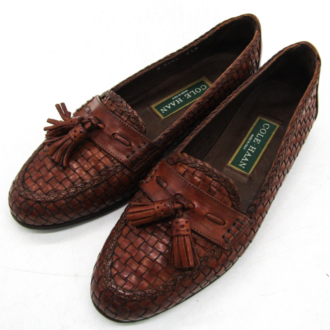 Cole Haan(コールハーン)のコールハーン ローファー スリッポン メッシュ ブランド シューズ 靴 イタリア製 レディース 6.5サイズ ブラウン COLE HAAN レディースの靴/シューズ(ローファー/革靴)の商品写真