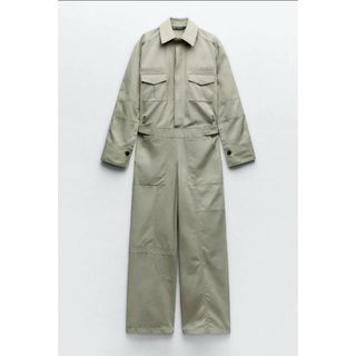 ザラ(ZARA)のジャンプスーツ　ザラ　ZARA ロングトレンチ　新品未使用(セット/コーデ)