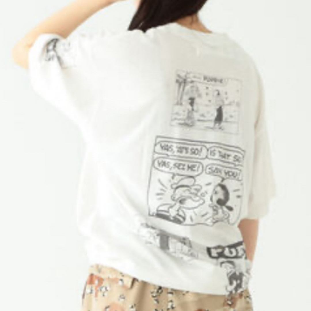 BEAMS BOY(ビームスボーイ)のBEAMS BOY / ポパイ プリント ショートスリーブ Tシャツ カットソー レディースのトップス(Tシャツ(半袖/袖なし))の商品写真