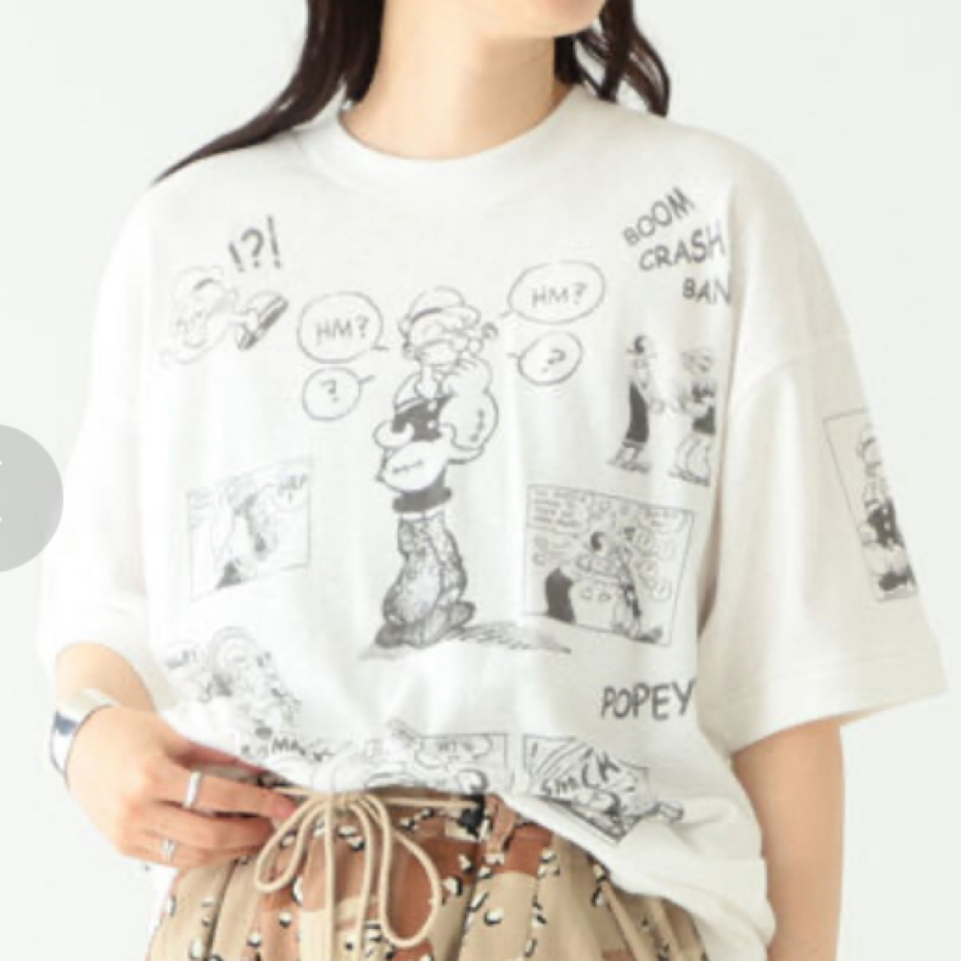 BEAMS BOY(ビームスボーイ)のBEAMS BOY / ポパイ プリント ショートスリーブ Tシャツ カットソー レディースのトップス(Tシャツ(半袖/袖なし))の商品写真