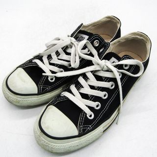 コンバース(CONVERSE)のコンバース スニーカー ローカット オールスター M9166 シューズ 靴 黒 レディース 24.5サイズ ブラック CONVERSE(スニーカー)