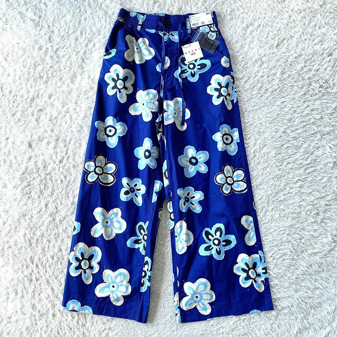 Marni(マルニ)の未使用・タグ付　ユニクロ　マルニ　コラボ　セットアップ　花柄　フラワー　ブルー メンズのトップス(シャツ)の商品写真