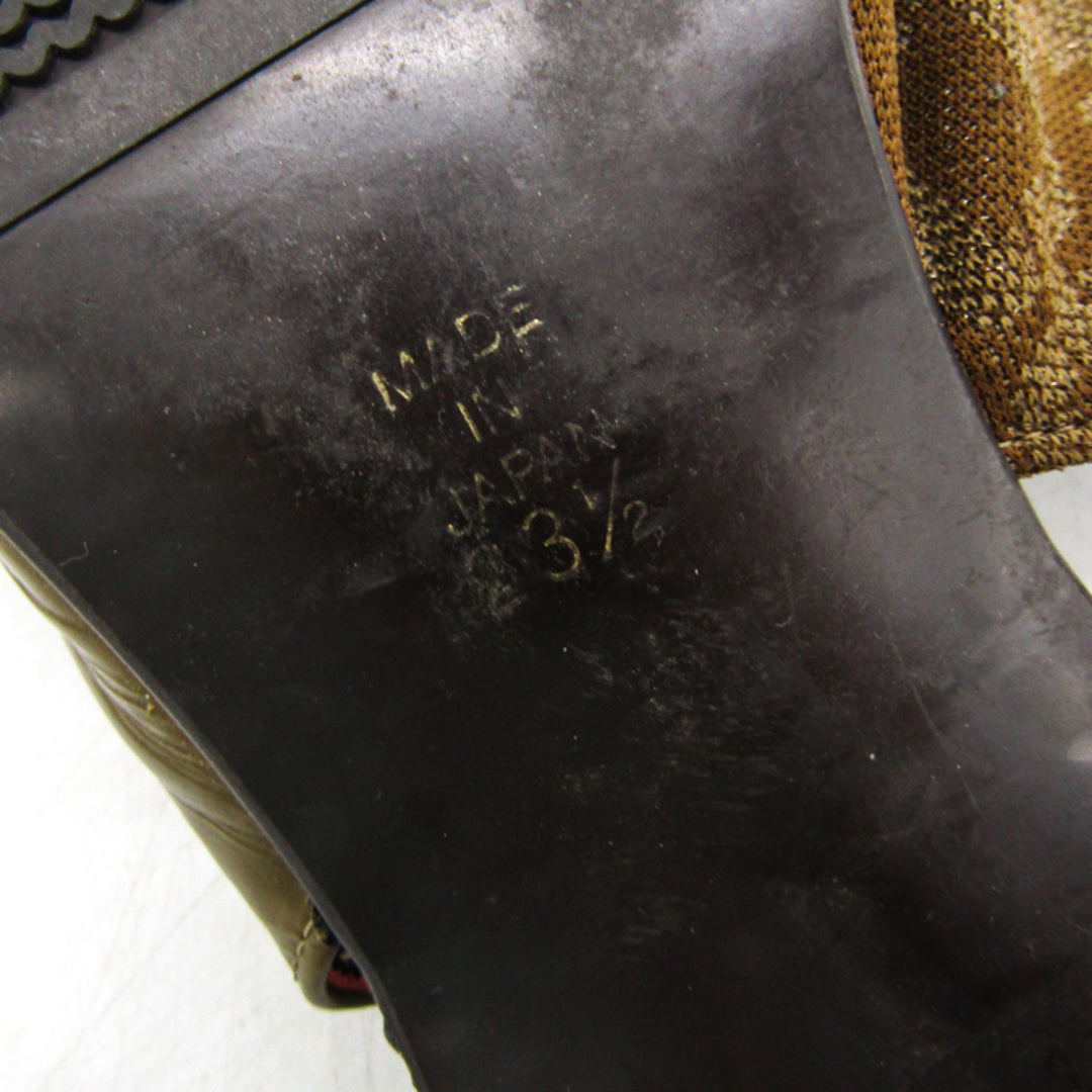卑弥呼 パンプス スクエアトゥ バックストラップ ブランド シューズ 靴 日本製 レディース 23.5サイズ カーキ HIMIKO レディースの靴/シューズ(ハイヒール/パンプス)の商品写真