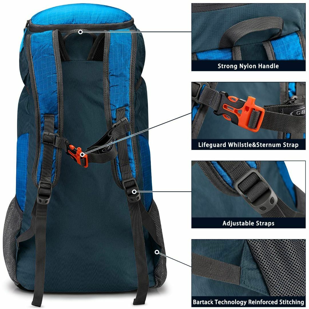 【色: ロイヤルブルー】[G4Free] 超軽量 折畳みバッグ 登山リュック 4 その他のその他(その他)の商品写真