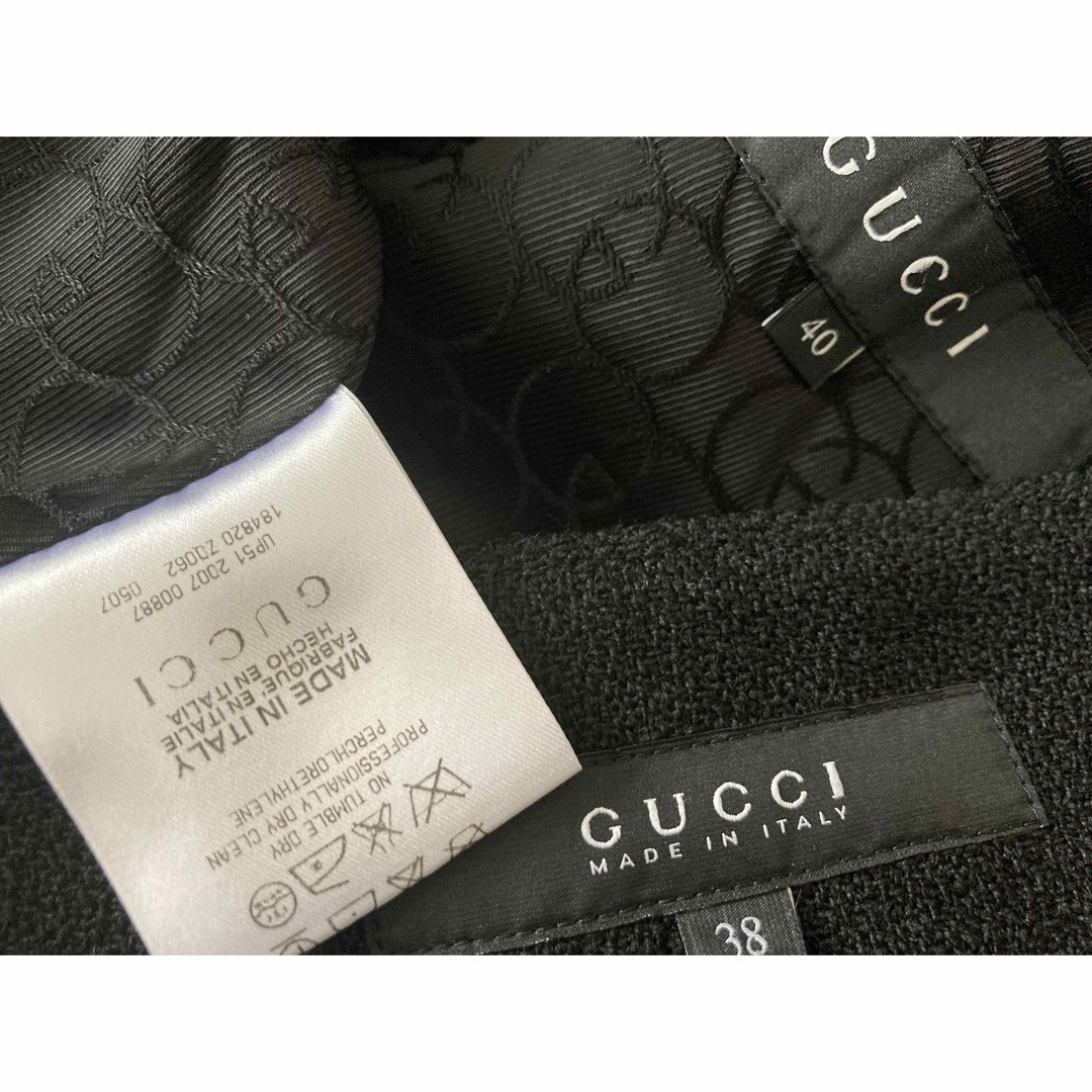 Gucci(グッチ)のグッチ スーツ スカートスーツ ブラック レディースのフォーマル/ドレス(スーツ)の商品写真