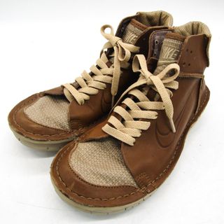 ナイキ(NIKE)のナイキ スニーカー ミドルカット CONSIDERED BLAZER MID 24cm相当 シューズ 靴 レディース ブラウン NIKE(スニーカー)