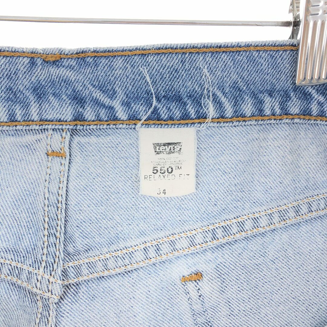 Levi's(リーバイス)の古着 90年代 リーバイス Levi's 550 RELAXED FIT デニムショーツ ハーフパンツ メンズw34 ヴィンテージ /eaa382678 メンズのパンツ(ショートパンツ)の商品写真