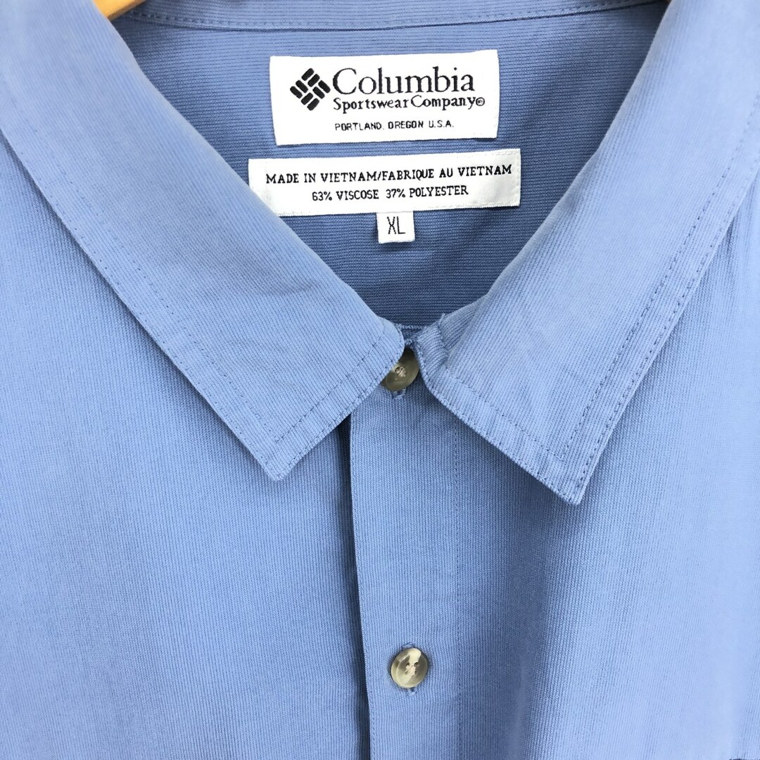 Columbia(コロンビア)の古着 コロンビア Columbia 半袖 ビスコース×ポリシャツ メンズXL /eaa442088 メンズのトップス(シャツ)の商品写真