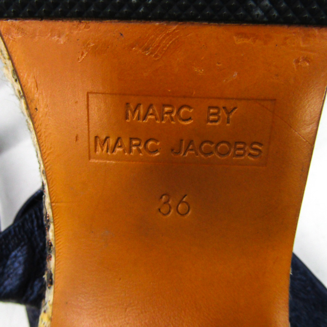 MARC BY MARC JACOBS(マークバイマークジェイコブス)のマークバイマークジェイコブス サンダル リボンストラップ ブランド 靴 レディース 36サイズ ネイビー MARC BY MARC JACOBS レディースの靴/シューズ(サンダル)の商品写真